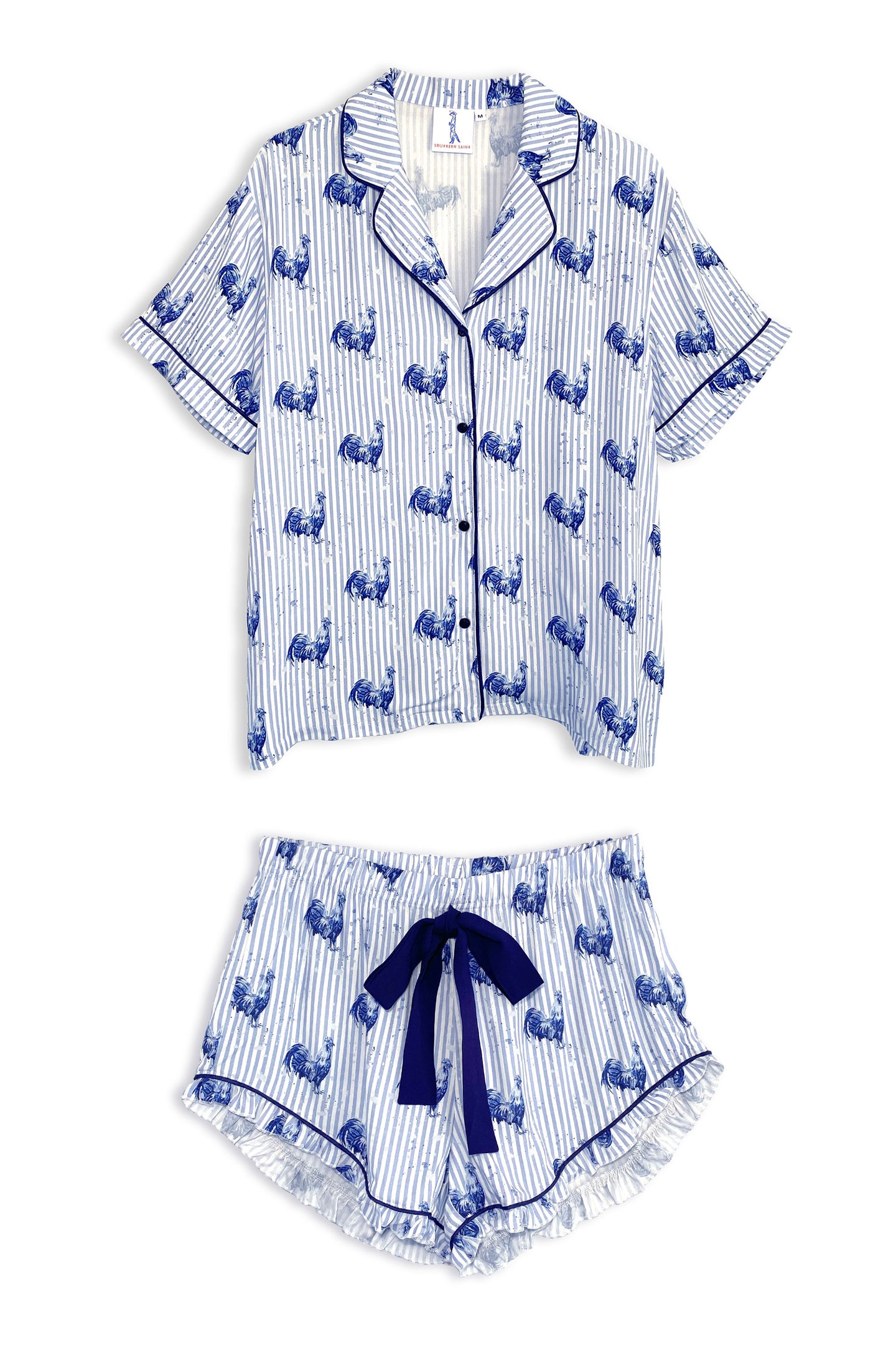 Conjunto de pijama de gallo para mujer